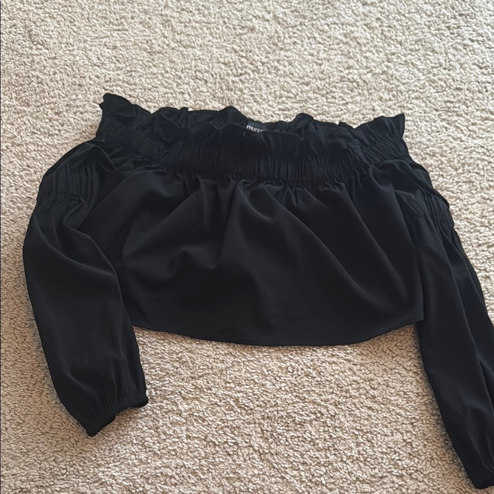 Black Off-Shoulder Top